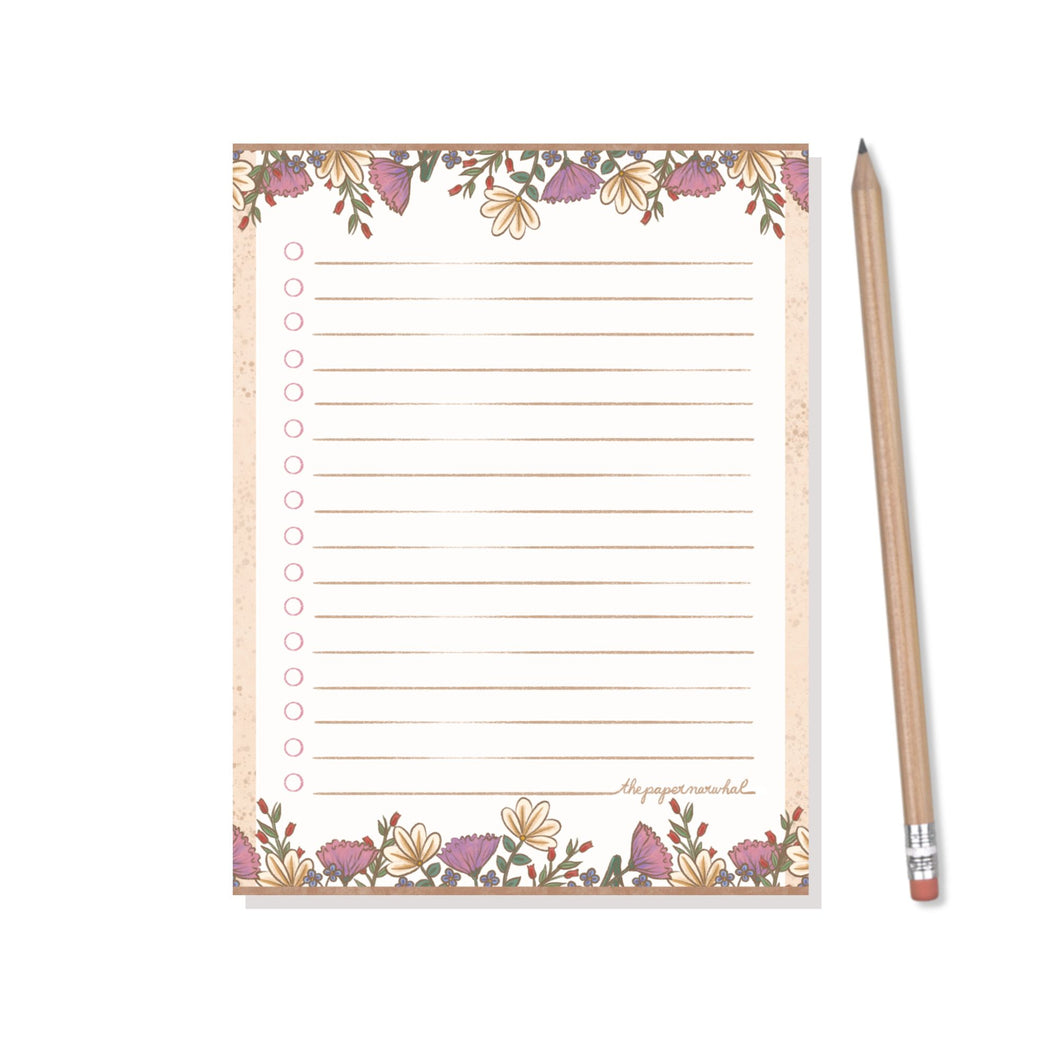 Bloomin' Wild Note Pad