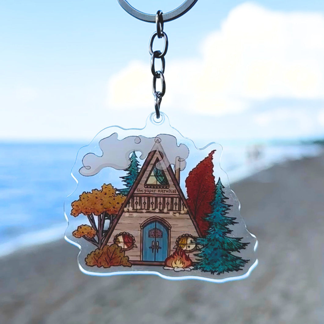 Cosy Cabin Keychain