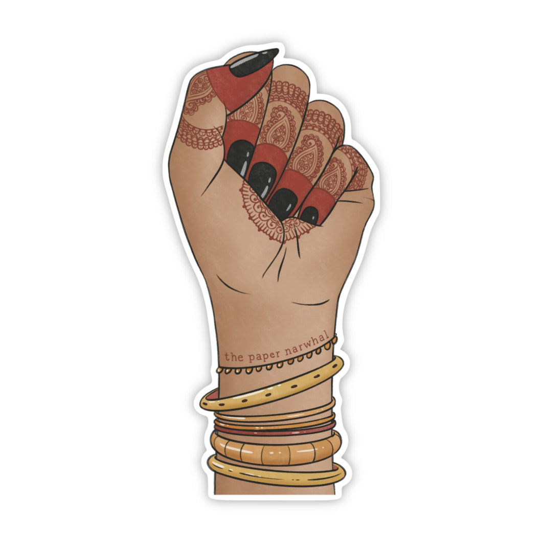 Mehndi Fist Magnet