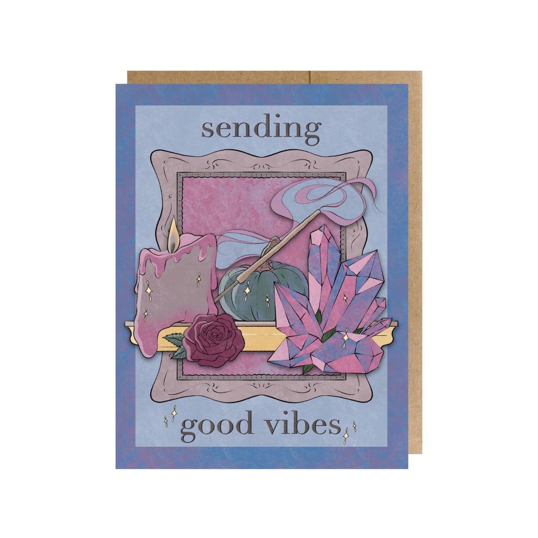 Sending Good Vibes Greeting Card